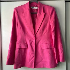 Zara blazer pink L
